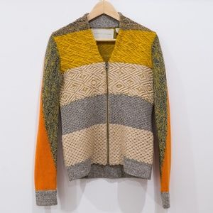 Anthropologie Zip up Knit Cardigan